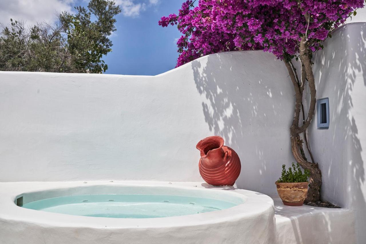 2 Bedroom Charming Villa With Outdoors Jacuzzi Megalochori  Exterior photo